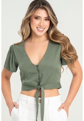 Blusa Ghinny Verde Ragged Pf31113477