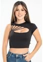 Crop Top Khlara Negro Ragged Pf31122308 de Ragged