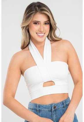 Crop Top Dubath Blanco Ragged Pf31122304