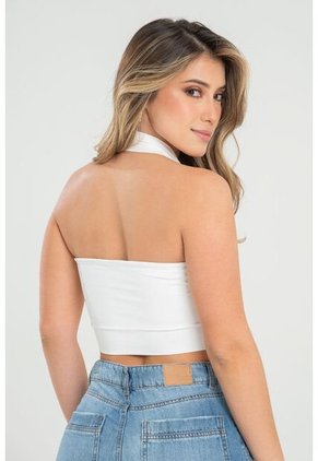 Crop Top Dubath Blanco Ragged Pf31122304