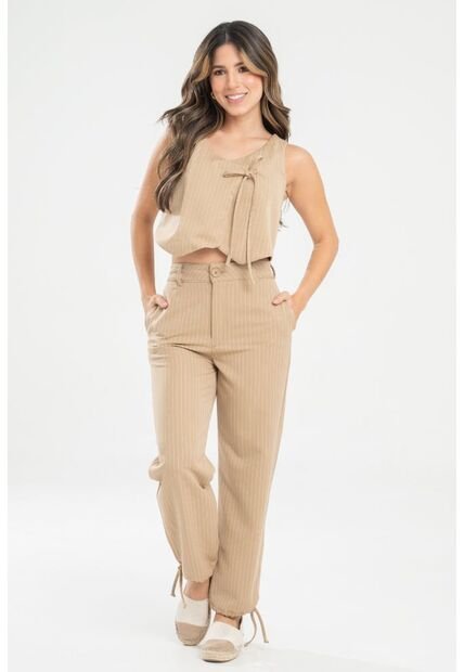 Chaleco Raya Tiza Beige Ragged Pf31150019