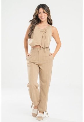 Chaleco Raya Tiza Beige Ragged Pf31150019