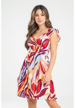 Vestido Camille Blanco Ragged Pf31511453