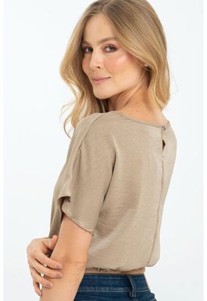 Blusa Nhara Café Ragged Pf11112932