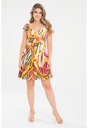 Vestido Camille Rosa Ragged Pf31511453