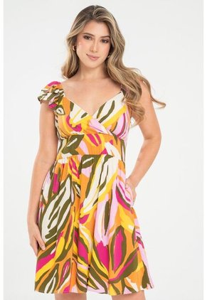 Vestido Camille Rosa Ragged Pf31511453