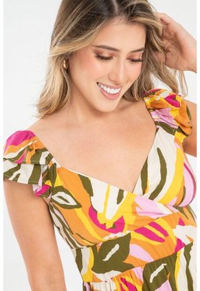 Vestido Camille Rosa Ragged Pf31511453