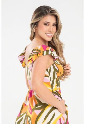 Vestido Camille Rosa Ragged Pf31511453