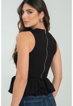 Blusa Globo Sisa Negro Ragged Pf11112935