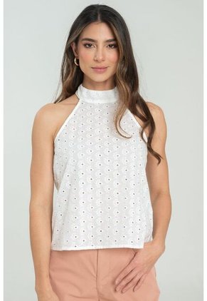 Blusa Dheena Blanco Ragged Pf11112940