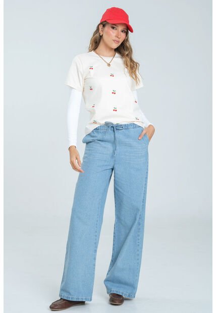 Camiseta Cerezas Blanco Ragged Pf21120114