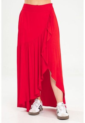 Falda Larga Lindsay Rojo Ragged Pf31320347