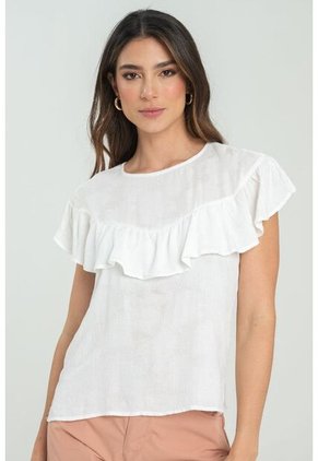 Blusa Etterne Blanco Ragged Pf11112946