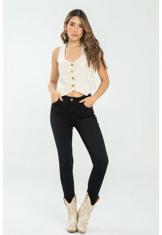 Jeans Oreo Negro Ragged Pf21350058 Ragged