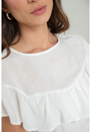 Blusa Etterne Blanco Ragged Pf11112946