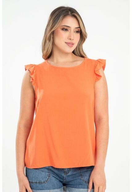 Blusa Monhet Naranja Ragged Pf31113446