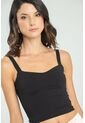 Crop Top Crosbhie Negro Ragged Pf13120810 de Ragged