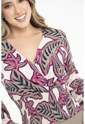 Blusa Malawi Beige Ragged Pf31113465