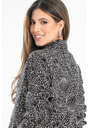 Camisa Calissa Negro Ragged Pf31113463