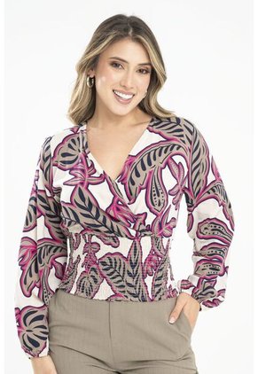 Blusa Malawi Beige Ragged Pf31113465