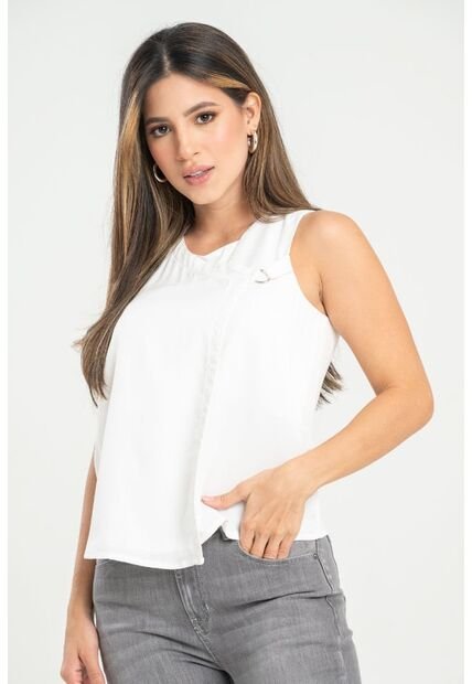 Blusa Londyn Blanco Ragged Pf31113439