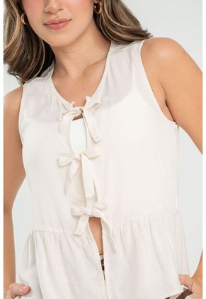 Blusa Malibu Blanco Ragged Pf31113464