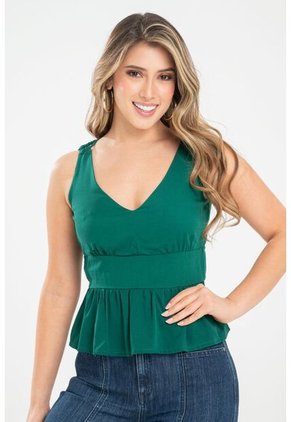 Blusa Lauren Verde Ragged Pf31113412