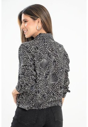 Camisa Calissa Negro Ragged Pf31113463