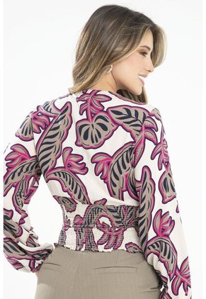 Blusa Malawi Beige Ragged Pf31113465