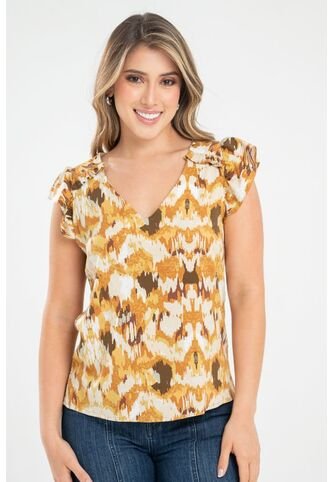Blusa Enzha Amarillo Ragged Pf31113458 Ragged
