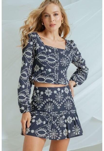 Blusa Marruecos Azul Ragged Pf11112948