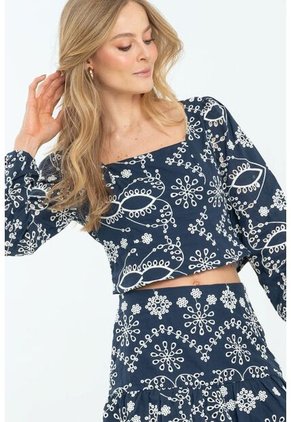 Blusa Marruecos Azul Ragged Pf11112948