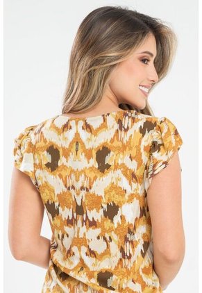 Blusa Enzha Amarillo Ragged Pf31113458