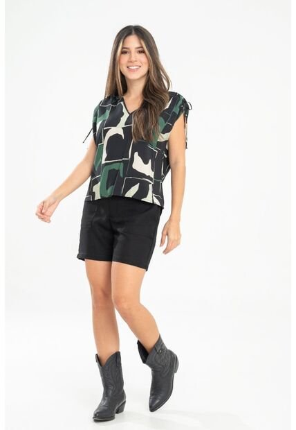 Blusa Mahala Verde Ragged Pf31113459