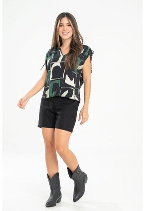 Blusa Mahala Verde Ragged Pf31113459