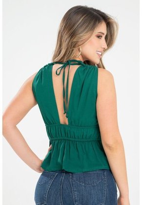 Blusa Lauren Verde Ragged Pf31113412