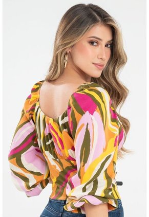 Blusa Arielle Rosa Ragged Pf31113440