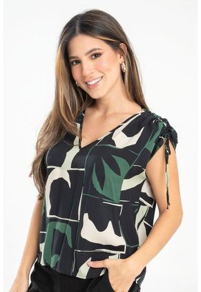 Blusa Mahala Verde Ragged Pf31113459