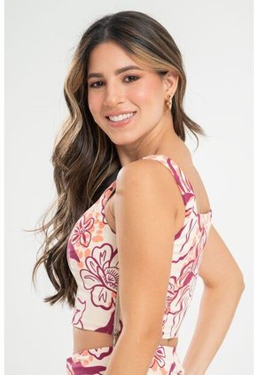 Crop Top Rosetha Blanco Ragged Pf31113457