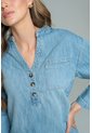 Camisa Jengibre Azul Ragged Pf21110033 de Ragged