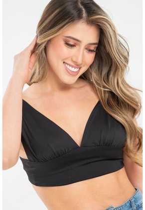 Crop Top Jhordana Negro Ragged Pf31122271
