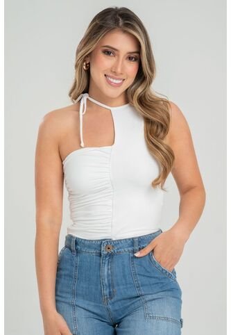 Top Drapeado Asimetrico Blanco Ragged Pf31122253 Ragged