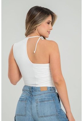 Top Drapeado Asimetrico Blanco Ragged Pf31122253