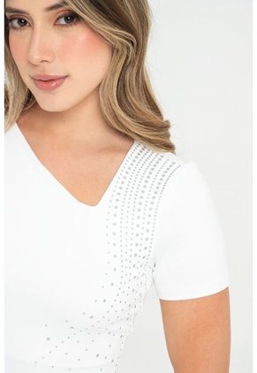 Top Harielle Blanco Ragged Pf31122303