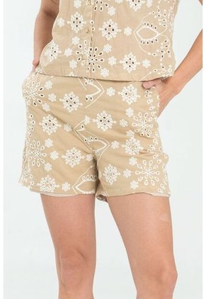 Short Ojalillo Beige Ragged Pf11340159