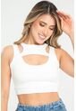Crop Top Zhaya Blanco Ragged Pf31122294 de Ragged