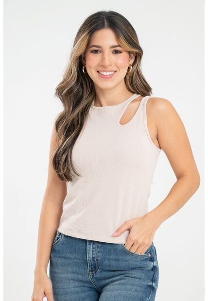 Top Rib Mangostino Beige Ragged Pf31122299