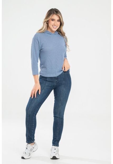 Buzo Con Capucha Azul Ragged Pf31122301