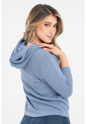 Buzo Con Capucha Azul Ragged Pf31122301