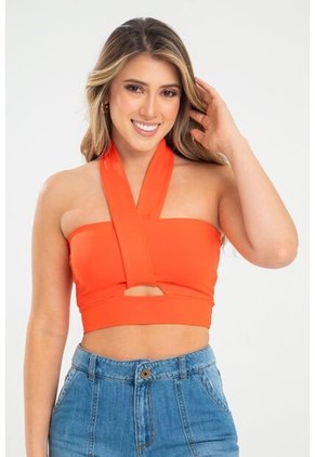 Crop Top Dubath Naranja Ragged Pf31122304